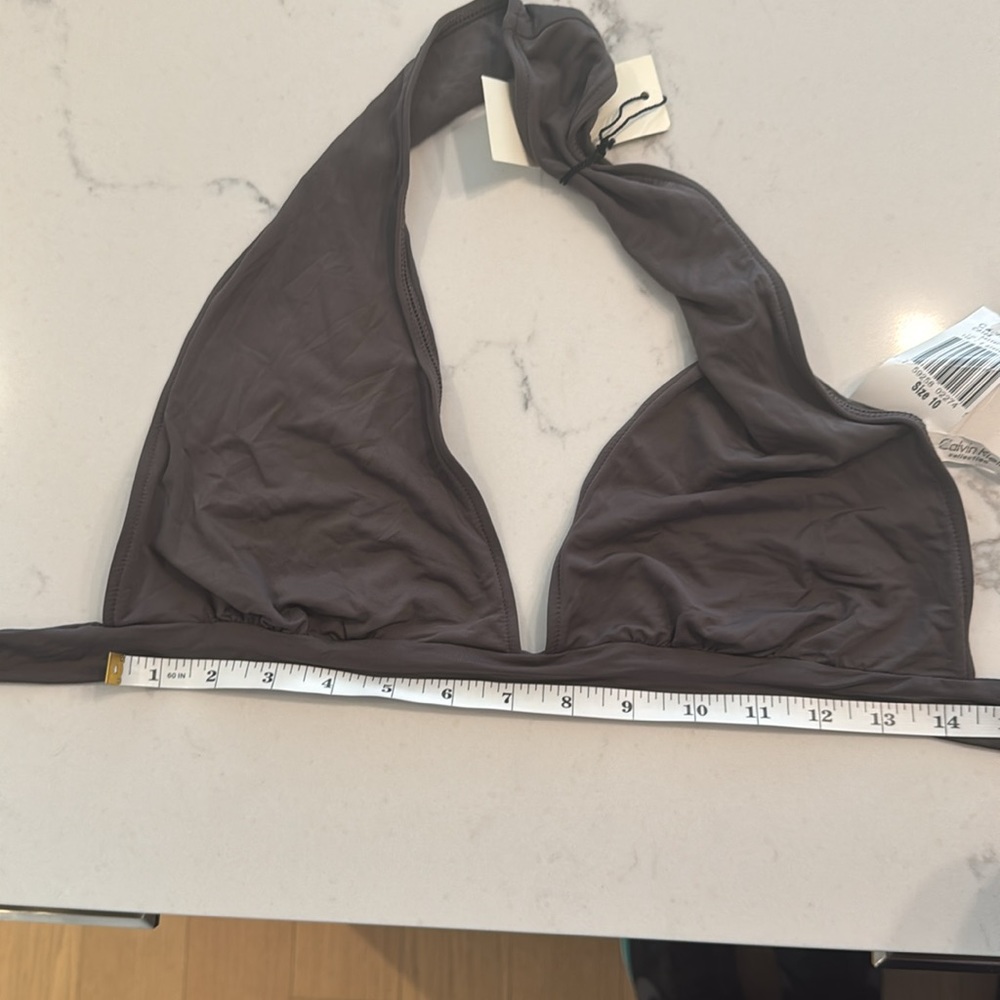 Calvin Klein Brown Bikini Top - Size 10 NWT *Offers Welcomed!) - Picture 6 of 6